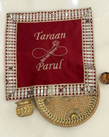 Infinity with trishul personalised thali cover