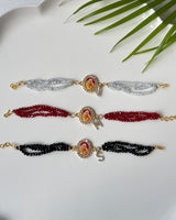 Personalised guruji studded bracelet