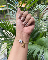 Personalised Celestial evil eye bracelet