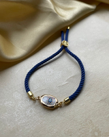 Dark Blue Celestial Evil Eye Thread Rakhi