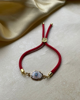 Red Celestial Evil Eye Thread Rakhi