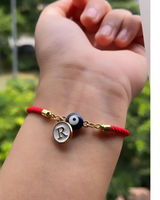 Red Evil Eye & Personalised Charm Thread Rakhi