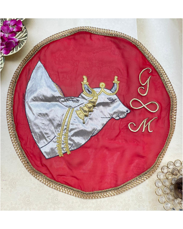 Personalised Pichwai karwachauth thali cover
