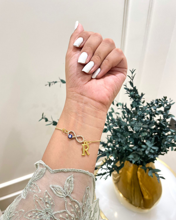 Evil Eye Infinity Personalised Bracelet